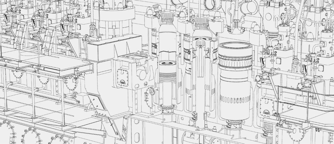 MAN 12 cylindret motor illustration